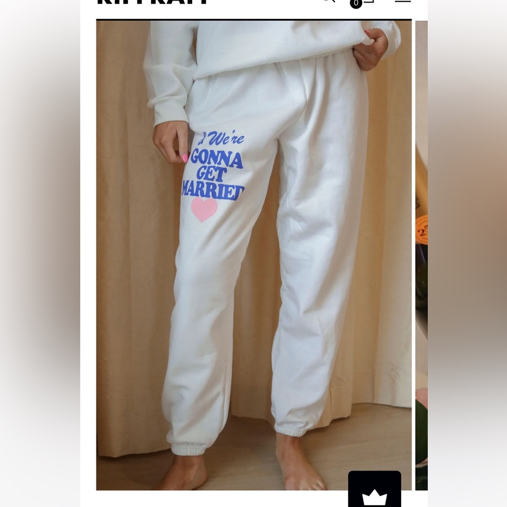 FRIDAY + SATURDAY: GONNA GET MARRIED SWEATPANTS size small